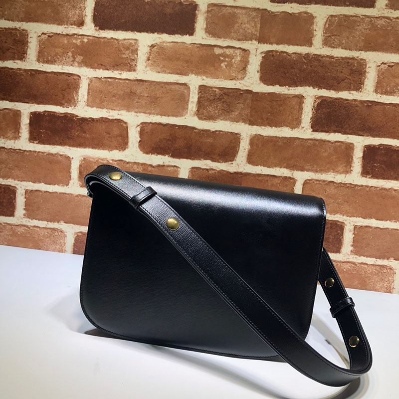 グッチ ショルダーバッグ 人気順 グッチ ホースビット 1955 スモール ショルダーバッグ 602204 1DB0G 1000 ブラック ゴールド金具 - 画像 (8)