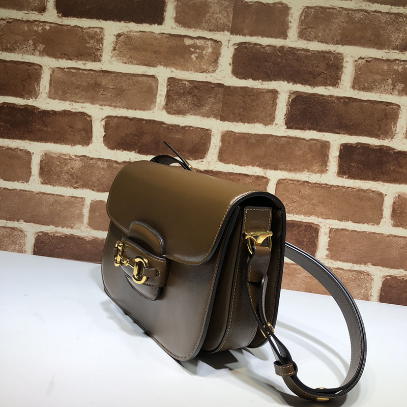グッチ ショルダーバッグ 人気順 グッチ ホースビット 1955 スモール ショルダーバッグ 02204 1DB0G 2361 ブラウン ゴールド金具 - 画像 (9)