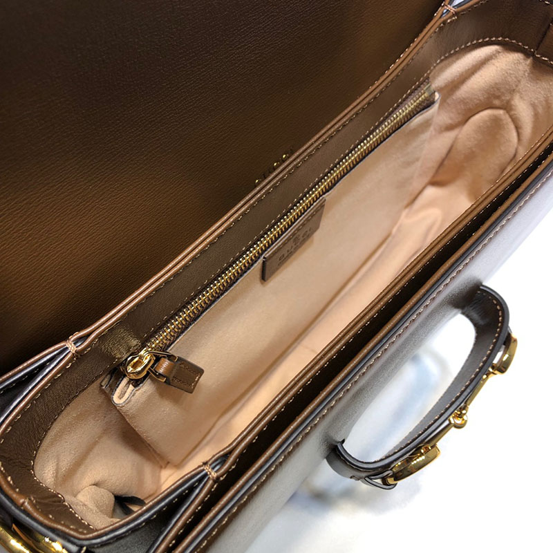 グッチ ショルダーバッグ 人気順 グッチ ホースビット 1955 スモール ショルダーバッグ 02204 1DB0G 2361 ブラウン ゴールド金具 - 画像 (2)