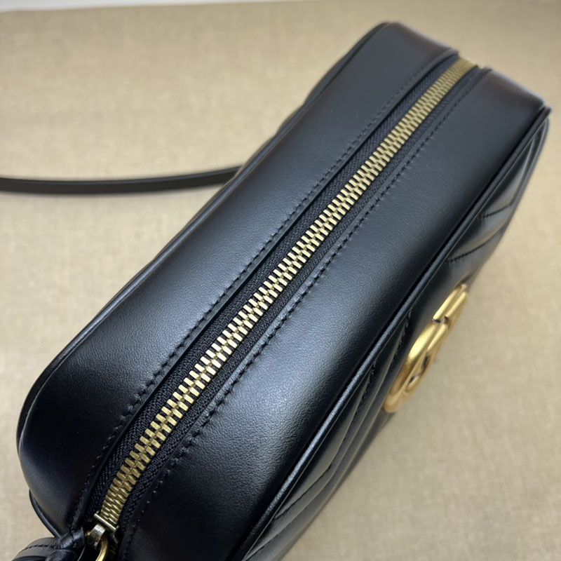 グッチ ショルダーバッグ 人気順 グッチ GGマーモント キルティング スモール ショルダーバッグ 447632 DTD1T 1000 ブラック ゴールド金具 - 画像 (5)