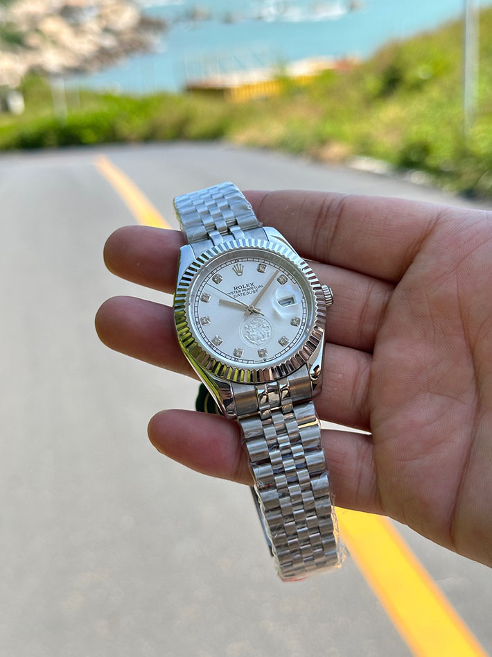 最高級ロレックススーパーコピー ロレックス デイトジャスト コピー ホワイト ROLEX デイトジャスト 文字 盤 シルバー コピー 25141201 - 画像 (9)