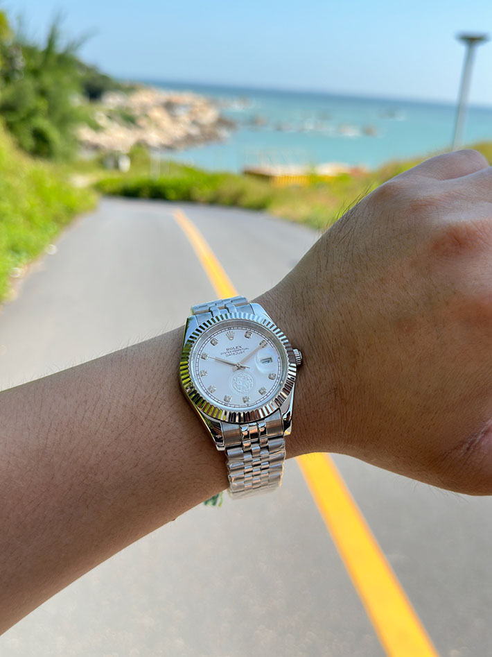 最高級ロレックススーパーコピー ロレックス デイトジャスト コピー ホワイト ROLEX デイトジャスト 文字 盤 シルバー コピー 25141201 - 画像 (8)