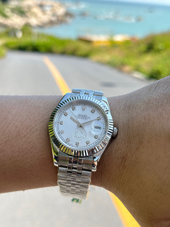 最高級ロレックススーパーコピー ロレックス デイトジャスト コピー ホワイト ROLEX デイトジャスト 文字 盤 シルバー コピー 25141201 - 画像 (7)