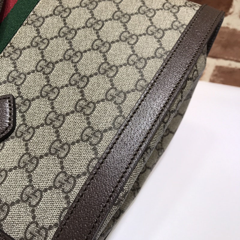 グッチトートバッグ人気 グッチ オフィディア ミディアム トップハンドルバッグ 524537 K05NB 8745 ベージュ&エボニー ゴールド金具 - 画像 (4)