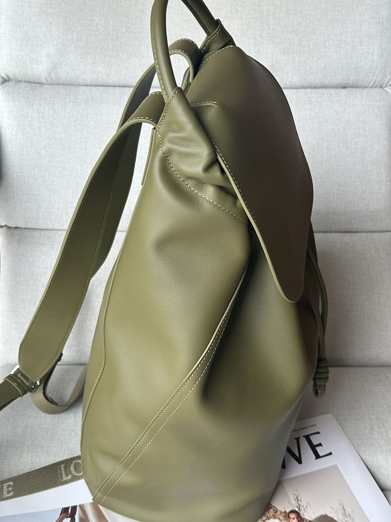 ロエベ リュック アウトレット LOEWE フラメンコ-バックパック B411FLKX01-8795 オリーブ - 画像 (8)