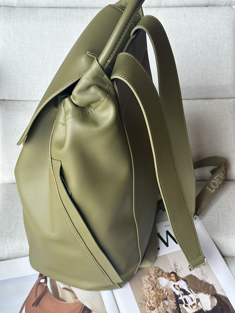 ロエベ リュック アウトレット LOEWE フラメンコ-バックパック B411FLKX01-8795 オリーブ - 画像 (5)