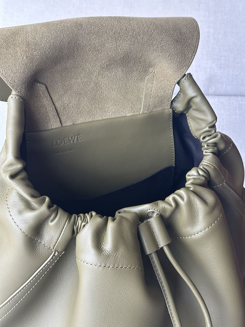 ロエベ リュック アウトレット LOEWE フラメンコ-バックパック B411FLKX01-8795 オリーブ - 画像 (2)