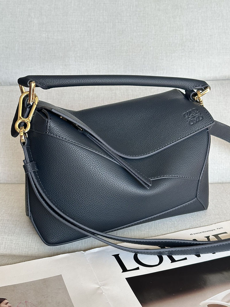 ロエベ バッグ アウトレット LOEWE パズルバッグ-スモール A510P60X77-5544 ディープネイビー ゴールド金具 - 画像 (6)