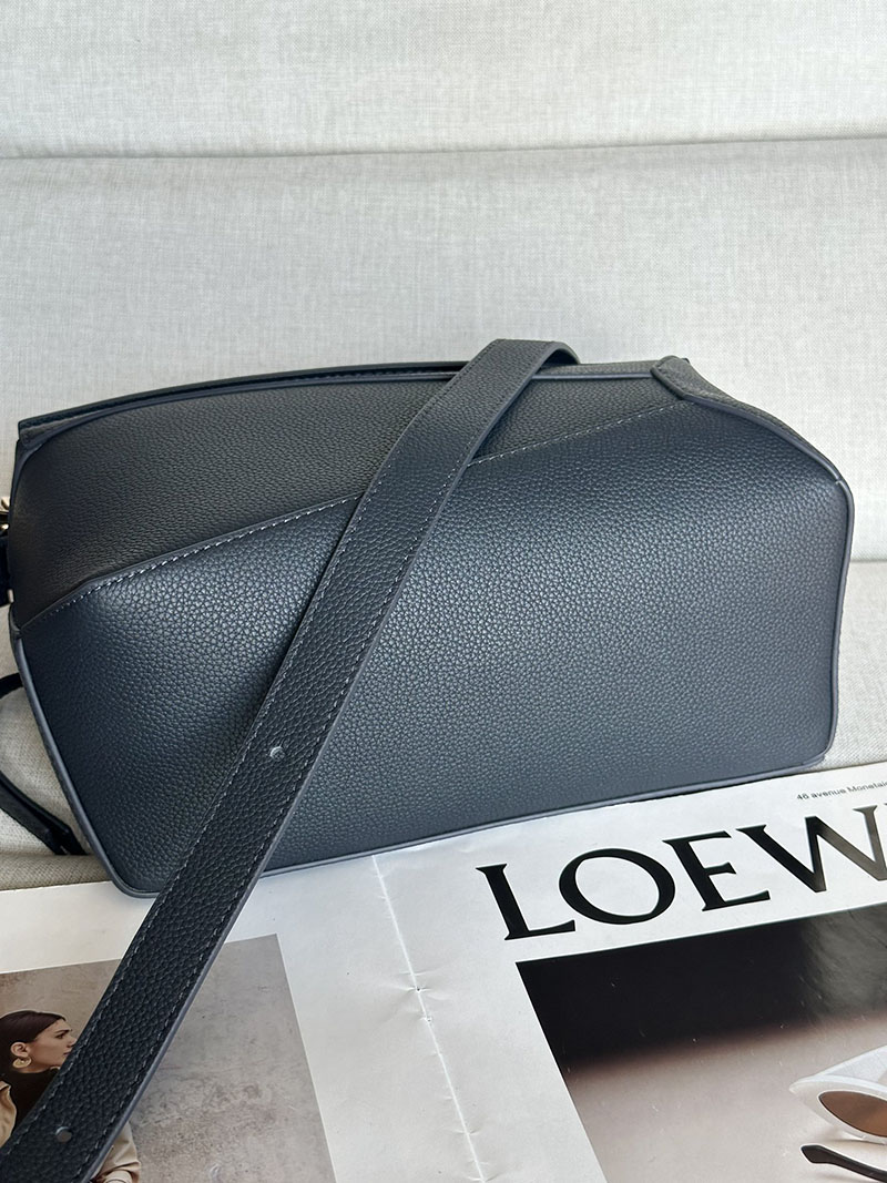 ロエベ バッグ アウトレット LOEWE パズルバッグ-スモール A510P60X77-5544 ディープネイビー ゴールド金具 - 画像 (3)