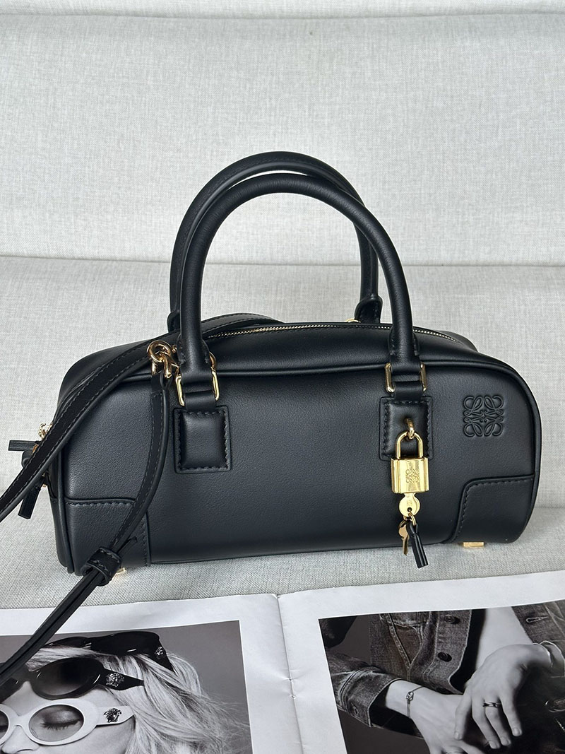 ロエベ バッグ 人気ランキング LOEWE アマソナ/アマソナ23-クロップド-バッグ A039N23X01-1100 ブラック ゴールド金具 - 画像 (9)