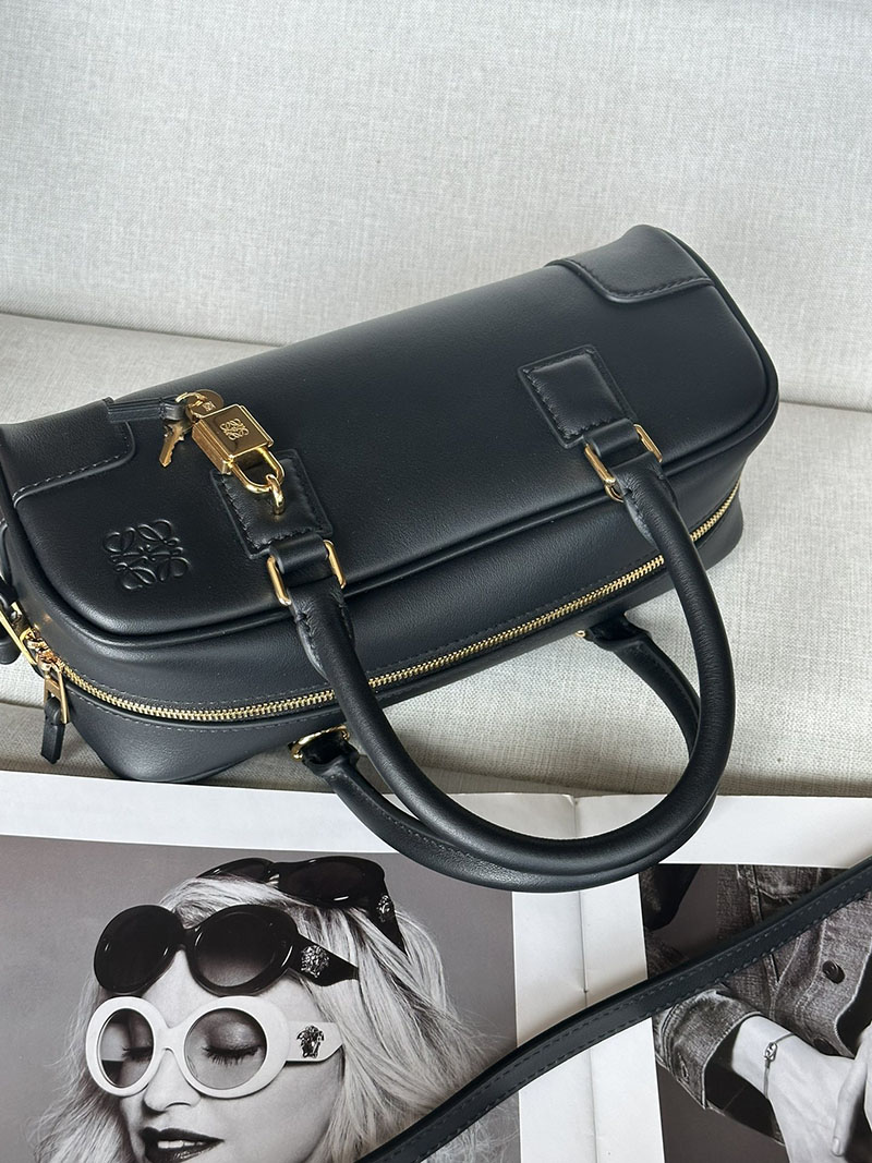 ロエベ バッグ 人気ランキング LOEWE アマソナ/アマソナ23-クロップド-バッグ A039N23X01-1100 ブラック ゴールド金具 - 画像 (6)