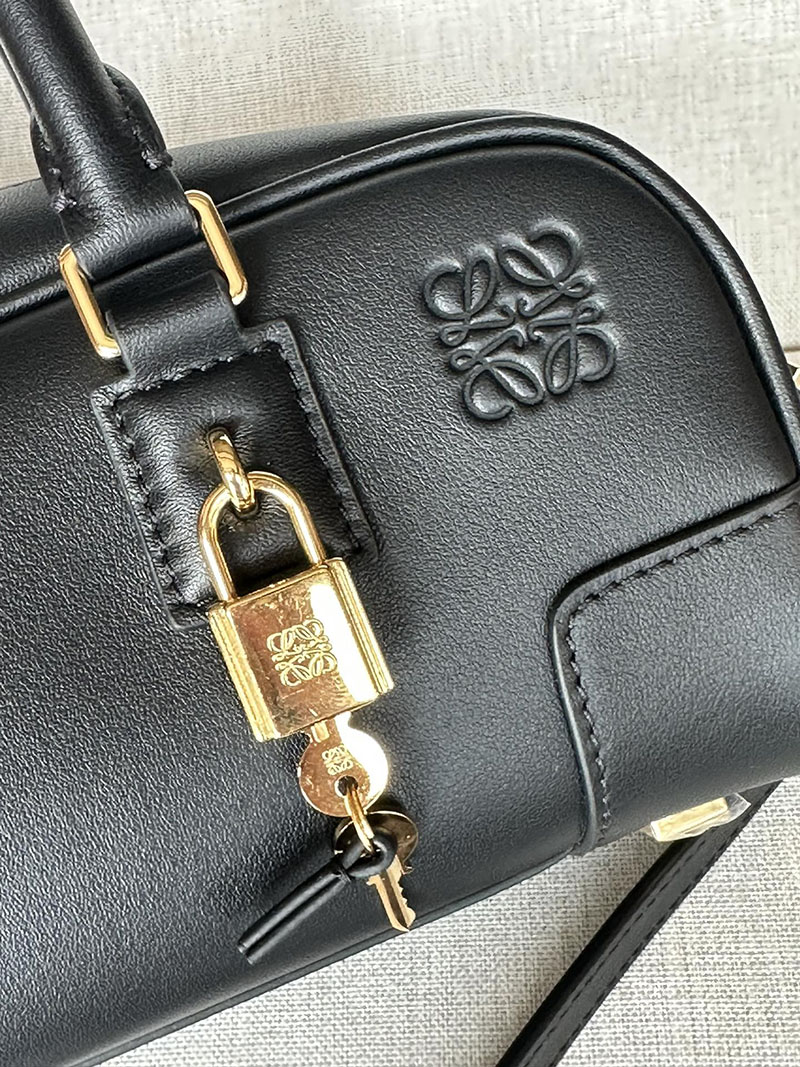 ロエベ バッグ 人気ランキング LOEWE アマソナ/アマソナ23-クロップド-バッグ A039N23X01-1100 ブラック ゴールド金具 - 画像 (4)