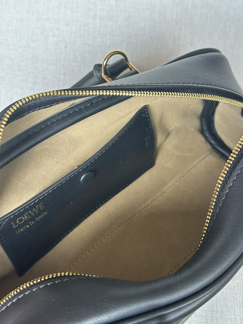 ロエベ バッグ 人気ランキング LOEWE アマソナ/アマソナ23-クロップド-バッグ A039N23X01-1100 ブラック ゴールド金具 - 画像 (3)