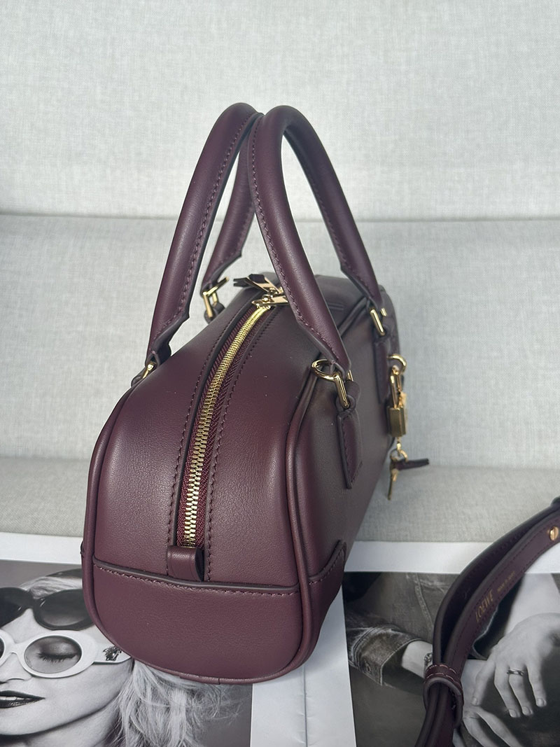 ロエベ バッグ 人気ランキング LOEWE アマソナ/アマソナ23-クロップド-バッグ A039N23X01-7240 ダークバーガンディ ゴールド金具 - 画像 (8)