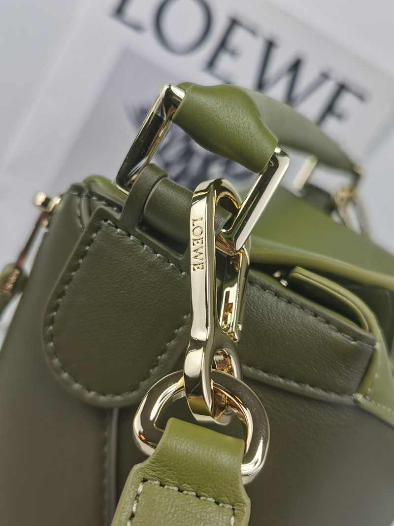 ロエベ 使いやすいバッグ LOEWE パズルバッグ-スモール A510P60X44-8795 オリーブ ゴールド金具 - 画像 (7)
