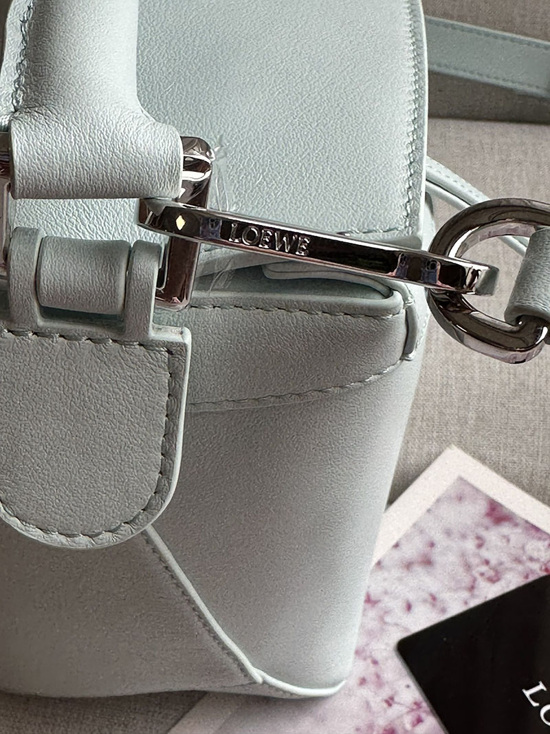 ロエベ 使いやすいバッグ LOEWE パズルバッグ-スモール A510P60X44-4412 ウォーター シルバー金具 - 画像 (8)