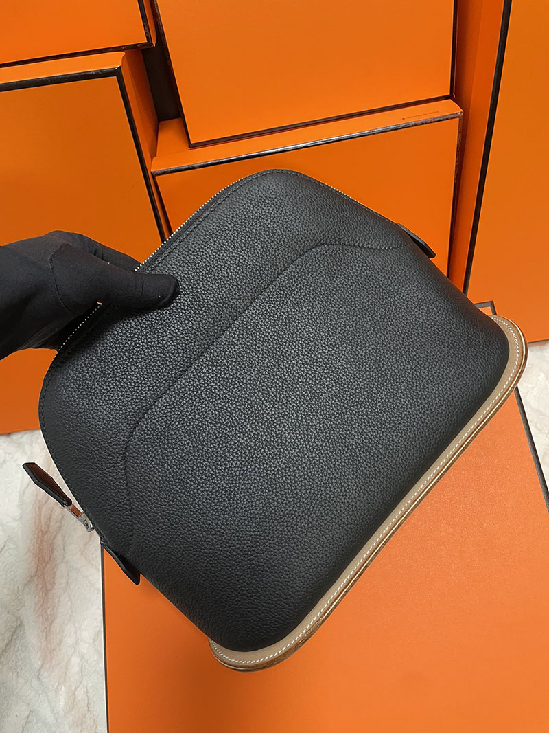エルメス ボリード スケート 31cm デッサン2 クロ×ナチュラルサブル×マルチカラー トゴ シルバー金具 2513405 ボリード スケート 定価 - 画像 (5)