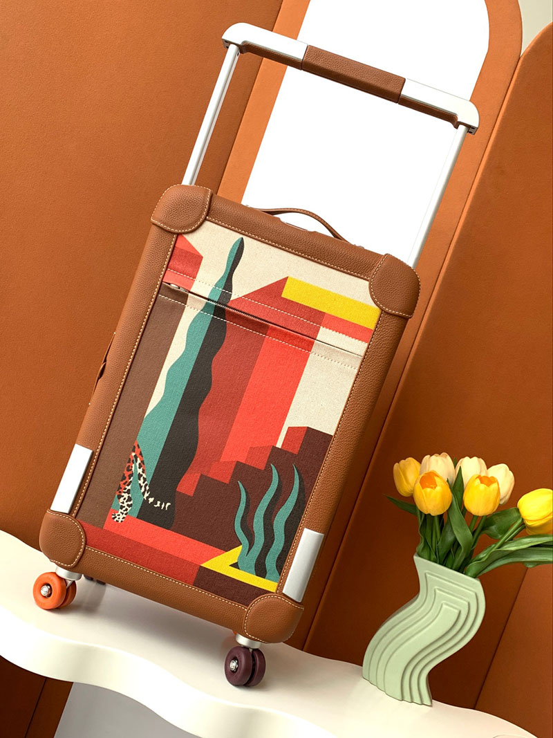 エルメス HERMES スーツケース キャリーバッグ 旅行バッグ ゴールド トゴ シルバー金具 2513512 エルメス スーツケース 定価 - 画像 (9)