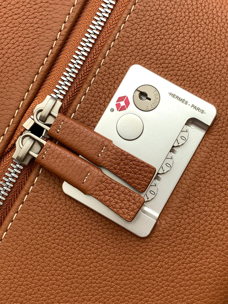 エルメス HERMES スーツケース キャリーバッグ 旅行バッグ ゴールド トゴ シルバー金具 2513512 エルメス スーツケース 定価 - 画像 (6)