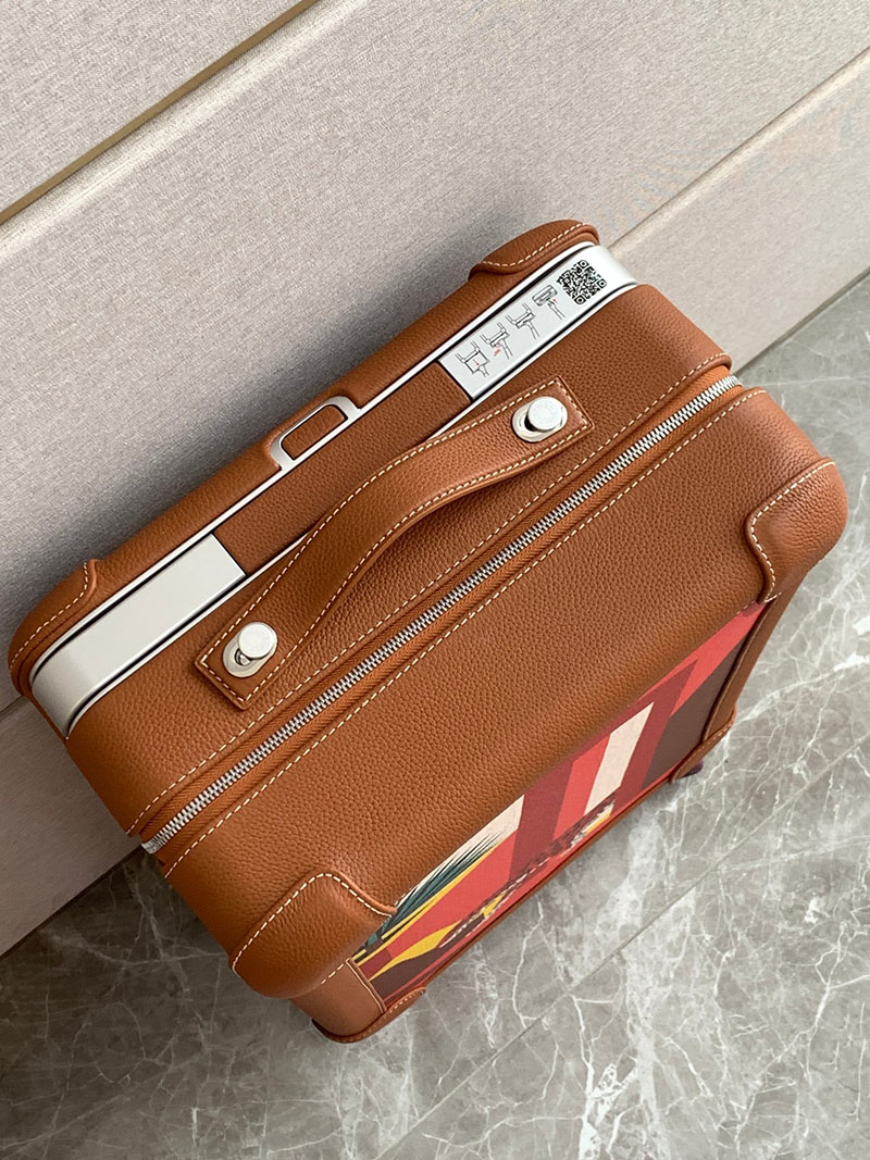 エルメス HERMES スーツケース キャリーバッグ 旅行バッグ ゴールド トゴ シルバー金具 2513512 エルメス スーツケース 定価 - 画像 (5)