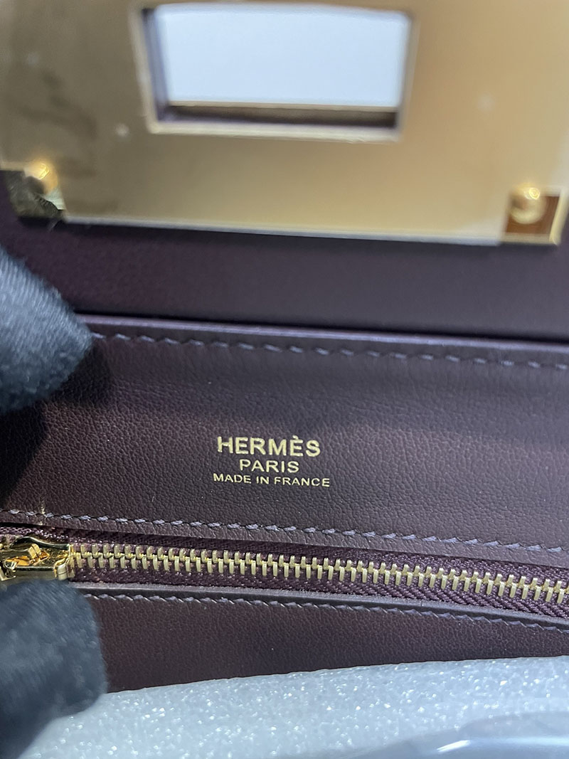 エルメス HERMES ミニ ヴァンキャトル エベンヌ ヴォー・ヴォリュプト/スイフト シルバー金具 2513518 エルメス 24/24 定価 - 画像 (3)