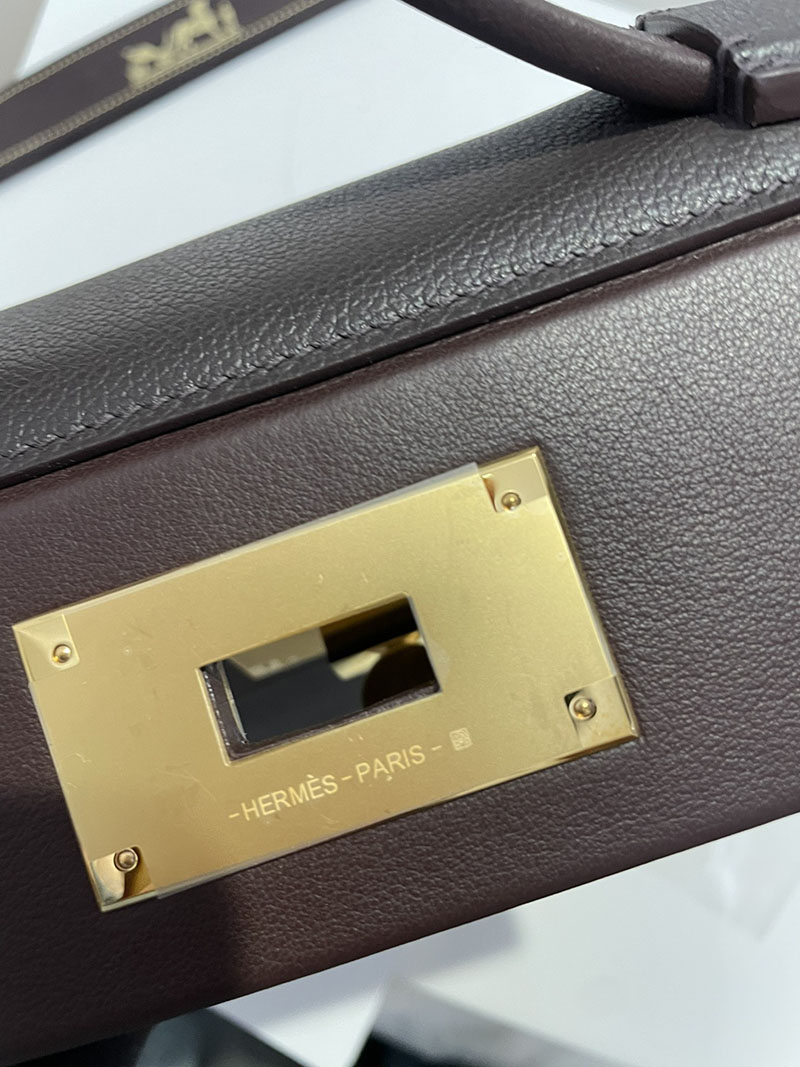 エルメス HERMES ミニ ヴァンキャトル エベンヌ ヴォー・ヴォリュプト/スイフト シルバー金具 2513518 エルメス 24/24 定価 - 画像 (2)