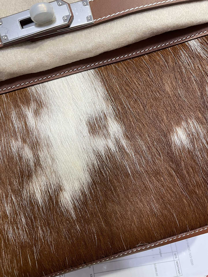 エルメス HERMES バーキン30 ゴールド スイフト/馬毛 シルバー金具 2513519 バーキン 入手困難 - 画像 (6)