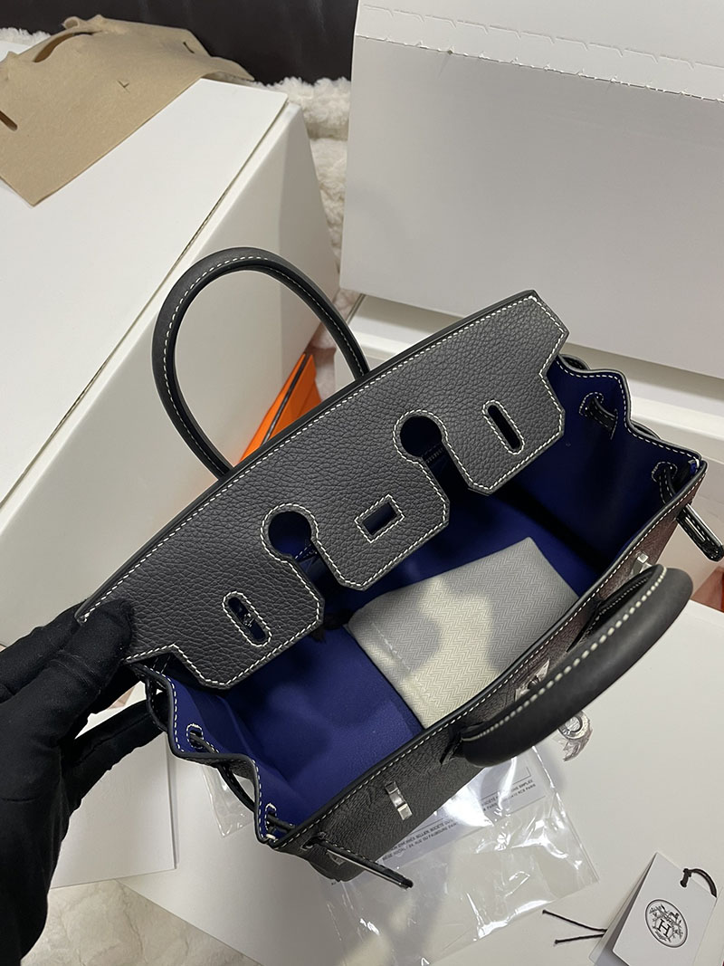 エルメス バーキン25 パーソナル グリミスティ/ブルーエレクトリック トゴ シルバー金具 2513528 エルメス 2024年 新色 - 画像 (5)