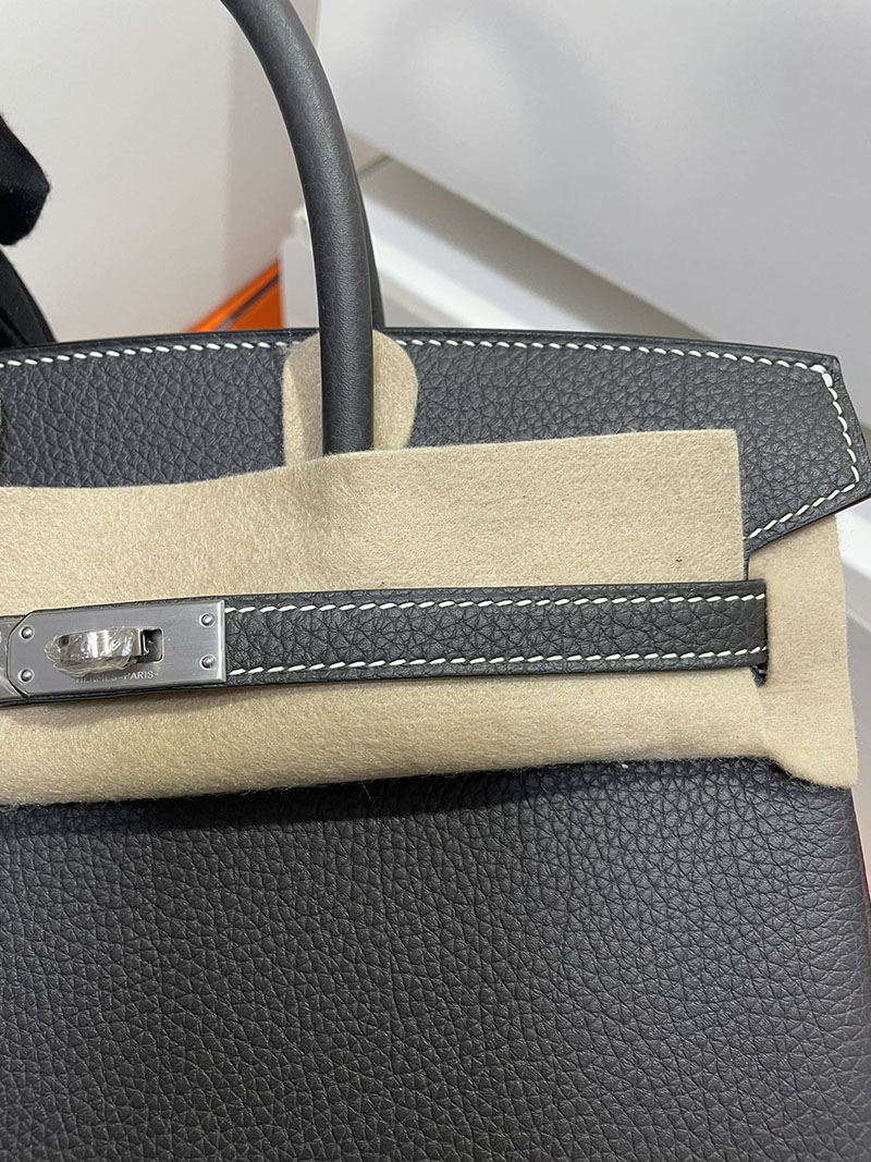 エルメス バーキン25 パーソナル グリミスティ/ブルーエレクトリック トゴ シルバー金具 2513528 エルメス 2024年 新色 - 画像 (12)
