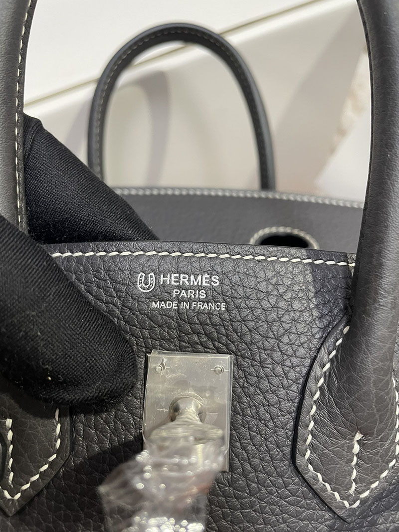 エルメス バーキン25 パーソナル グリミスティ/ブルーエレクトリック トゴ シルバー金具 2513528 エルメス 2024年 新色 - 画像 (6)