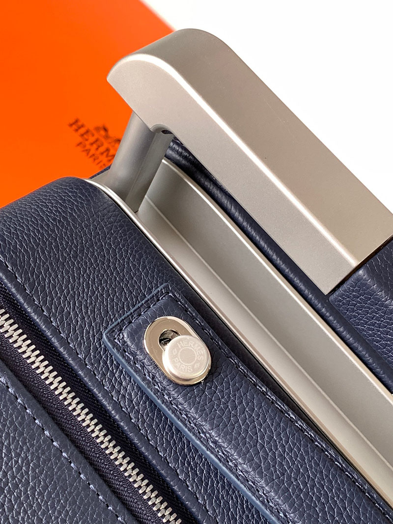 エルメス HERMES スーツケース キャリーバッグ 旅行バッグ ブルーニュイ トゴ シルバー金具 2513529 エルメス 旅行バッグ メンズ - 画像 (7)