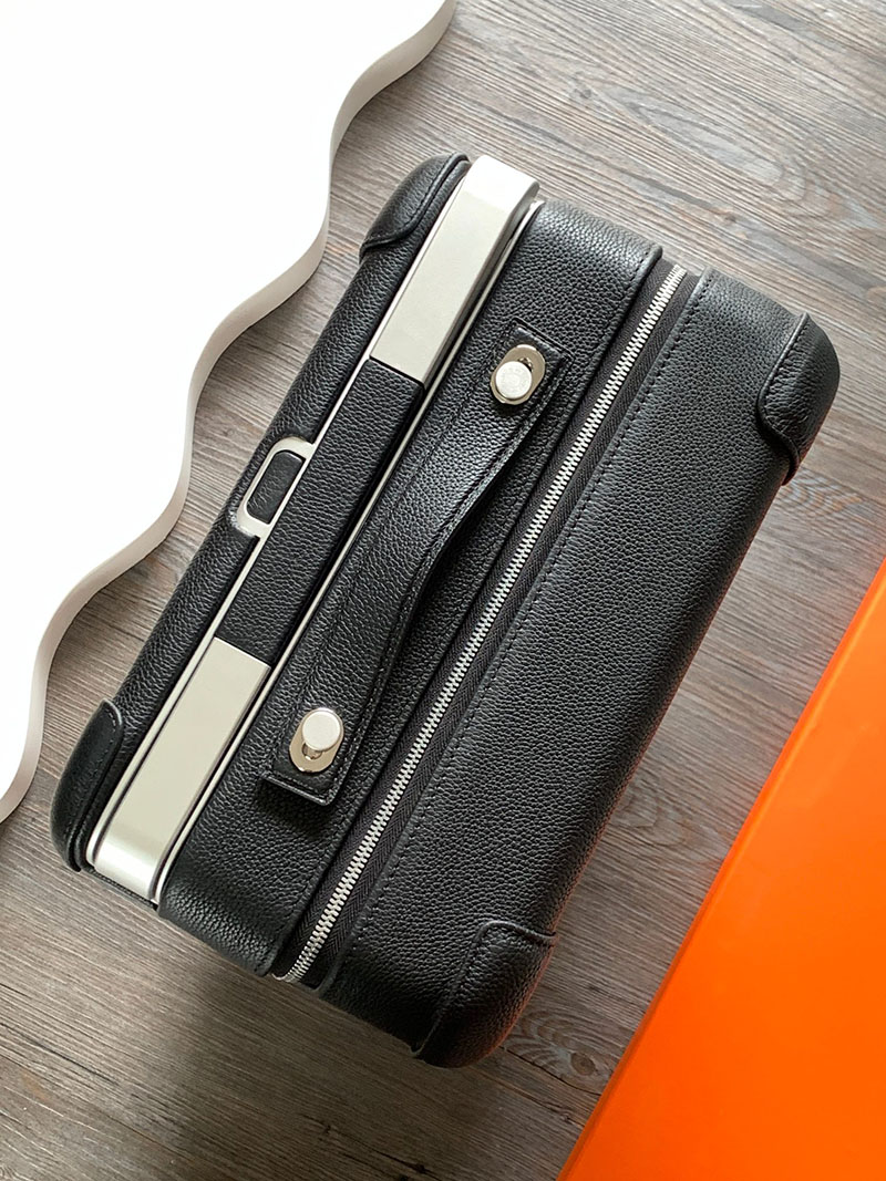 エルメス HERMES スーツケース キャリーバッグ 旅行バッグ 黒 ブラック トゴ シルバー金具 2513530 エルメス 旅行バッグ メンズ - 画像 (4)
