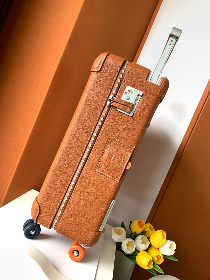 エルメス HERMES スーツケース キャリーバッグ 旅行バッグ ゴールド トゴ シルバー金具 2513531 エルメス 旅行バッグ メンズ - 画像 (9)