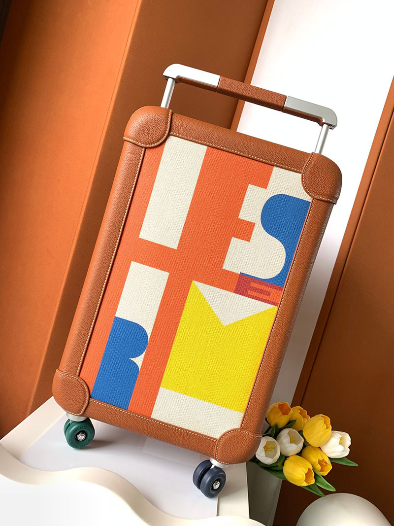 エルメス HERMES スーツケース キャリーバッグ 旅行バッグ ゴールド トゴ シルバー金具 2513531 エルメス 旅行バッグ メンズ - 画像 (8)