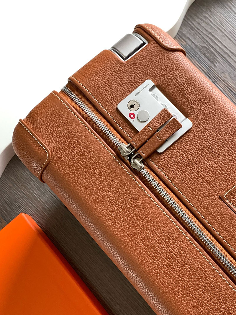 エルメス HERMES スーツケース キャリーバッグ 旅行バッグ ゴールド トゴ シルバー金具 2513531 エルメス 旅行バッグ メンズ - 画像 (6)
