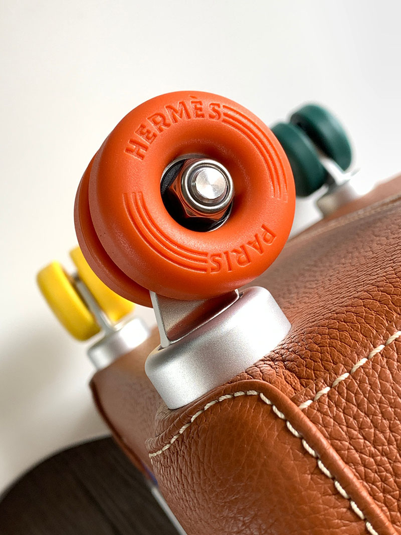 エルメス HERMES スーツケース キャリーバッグ 旅行バッグ ゴールド トゴ シルバー金具 2513531 エルメス 旅行バッグ メンズ - 画像 (4)