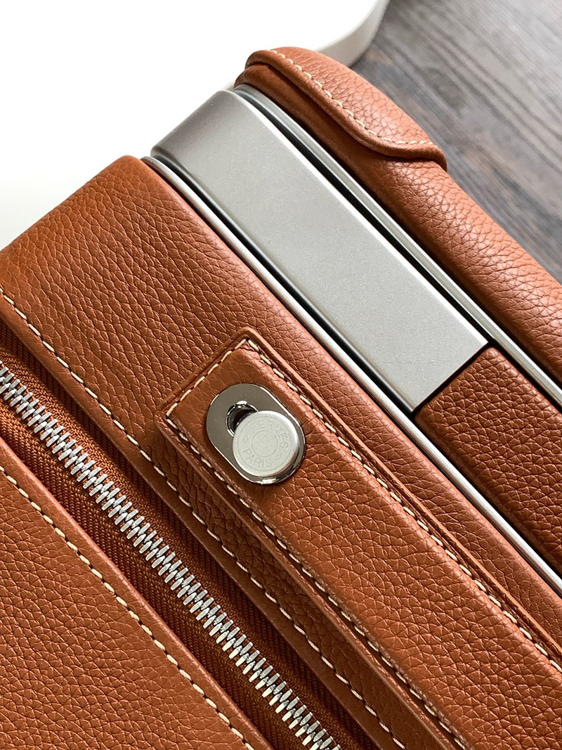 エルメス HERMES スーツケース キャリーバッグ 旅行バッグ ゴールド トゴ シルバー金具 2513531 エルメス 旅行バッグ メンズ - 画像 (3)