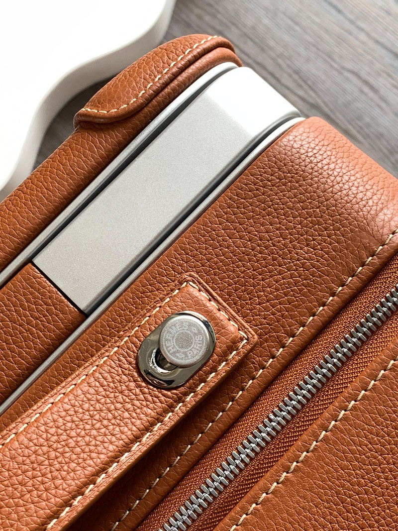 エルメス HERMES スーツケース キャリーバッグ 旅行バッグ ゴールド トゴ シルバー金具 2513532 エルメス キャリーバッグ 新作 - 画像 (6)