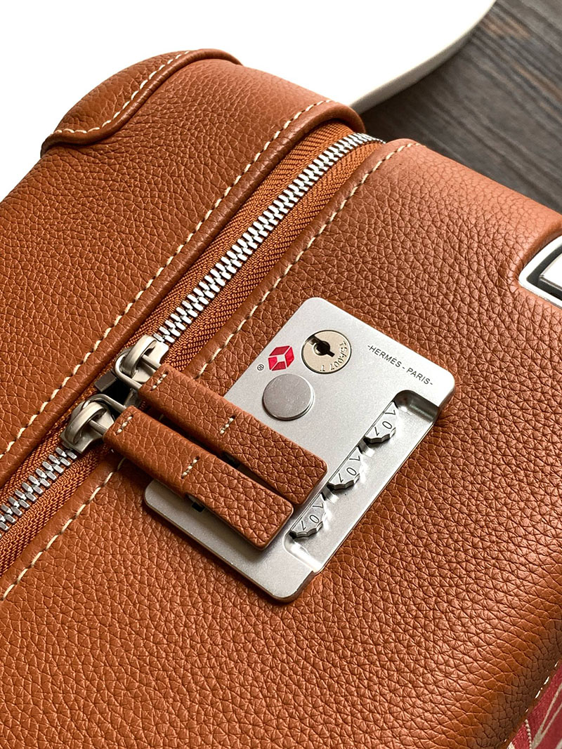 エルメス HERMES スーツケース キャリーバッグ 旅行バッグ ゴールド トゴ シルバー金具 2513532 エルメス キャリーバッグ 新作 - 画像 (5)
