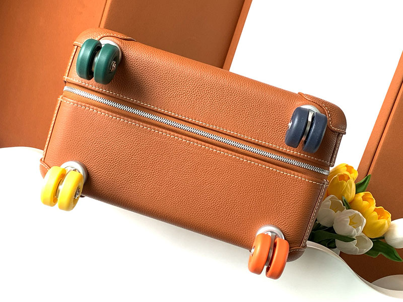 エルメス HERMES スーツケース キャリーバッグ 旅行バッグ ゴールド トゴ シルバー金具 2513532 エルメス キャリーバッグ 新作 - 画像 (3)