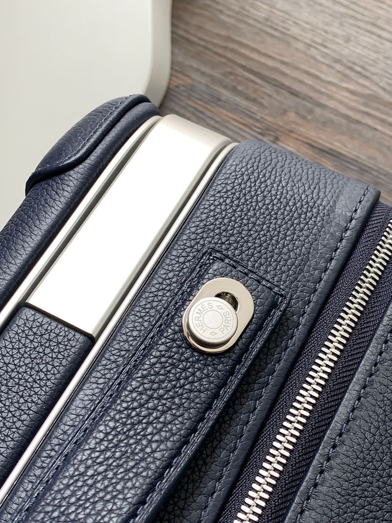エルメス HERMES スーツケース キャリーバッグ 旅行バッグ ブルーニュイ トゴ シルバー金具 2513533 エルメス キャリーバッグ 新作 - 画像 (7)