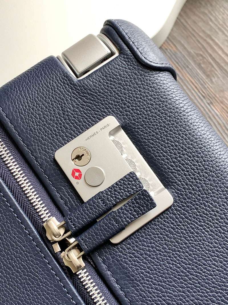 エルメス HERMES スーツケース キャリーバッグ 旅行バッグ ブルーニュイ トゴ シルバー金具 2513533 エルメス キャリーバッグ 新作 - 画像 (4)