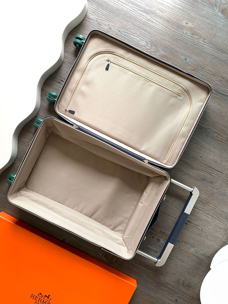 エルメス HERMES スーツケース キャリーバッグ 旅行バッグ ブルーニュイ トゴ シルバー金具 2513533 エルメス キャリーバッグ 新作 - 画像 (2)