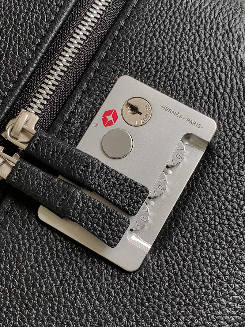 エルメス HERMES スーツケース キャリーバッグ 旅行バッグ 黒 ブラック トゴ シルバー金具 2513534 エルメス キャリーバッグ 新作 - 画像 (4)