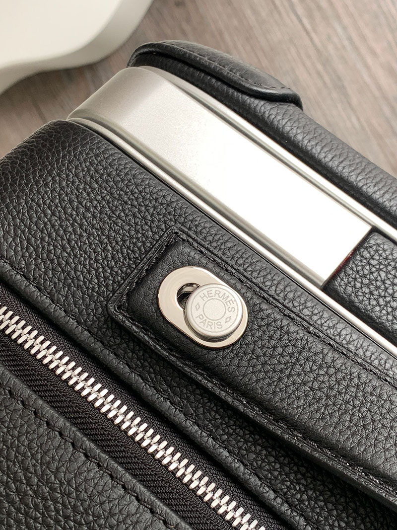 エルメス HERMES スーツケース キャリーバッグ 旅行バッグ 黒 ブラック トゴ シルバー金具 2513534 エルメス キャリーバッグ 新作 - 画像 (3)