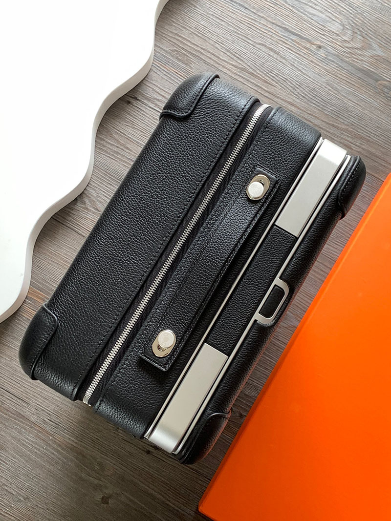 エルメス HERMES スーツケース キャリーバッグ 旅行バッグ 黒 ブラック トゴ シルバー金具 2513535 エルメス スーツケース オーダー 値段 - 画像 (8)