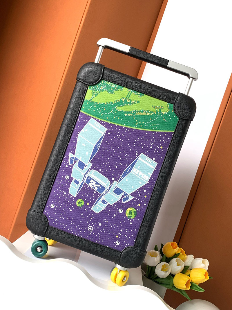 エルメス HERMES スーツケース キャリーバッグ 旅行バッグ 黒 ブラック トゴ シルバー金具 2513535 エルメス スーツケース オーダー 値段 - 画像 (7)