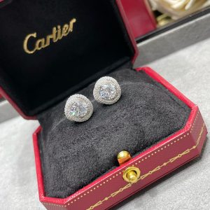 カルティエ ダイヤ ピアス 一粒