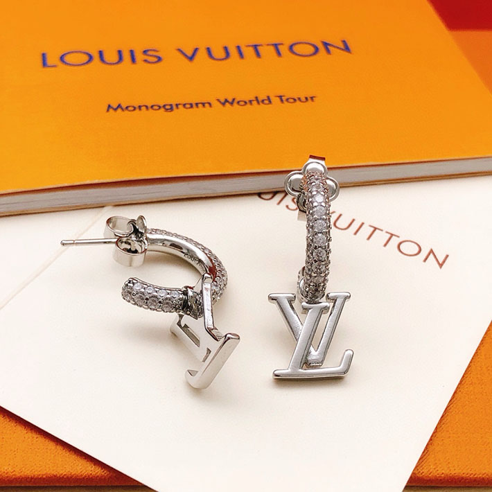 Louis Vuitton ルイヴィトン ピアス フープ・LV アイコニック シルバー M02276 ルイヴィトン ピアス 安い - 画像 (4)