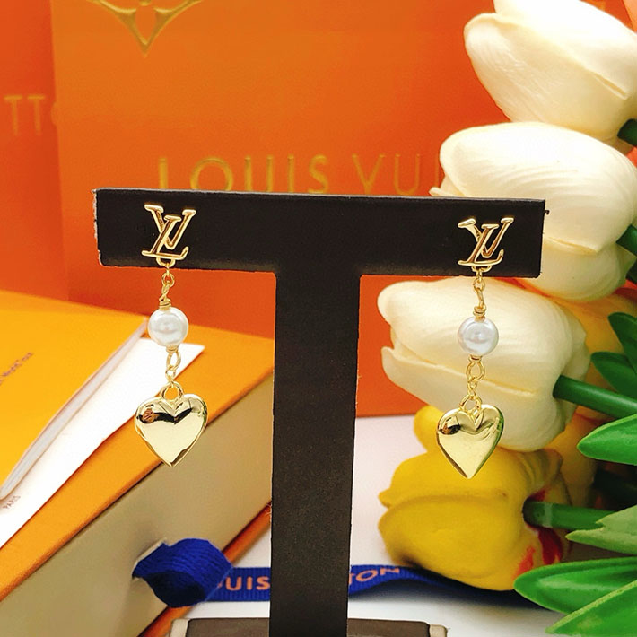 Louis Vuitton ルイヴィトン ピアス・パンダント LV ハート ゴールド M01011 ヴィトン ピアス 芸能人 - 画像 (3)